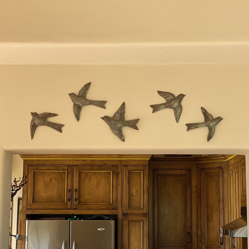 It's Cactus SET OF 5 Birds Wall Decor, Cute Flying Birds, Indoor Outdoor, Handmade, Wall Decorations for Living Room, 6 Inch, Haitian Art - Image 3